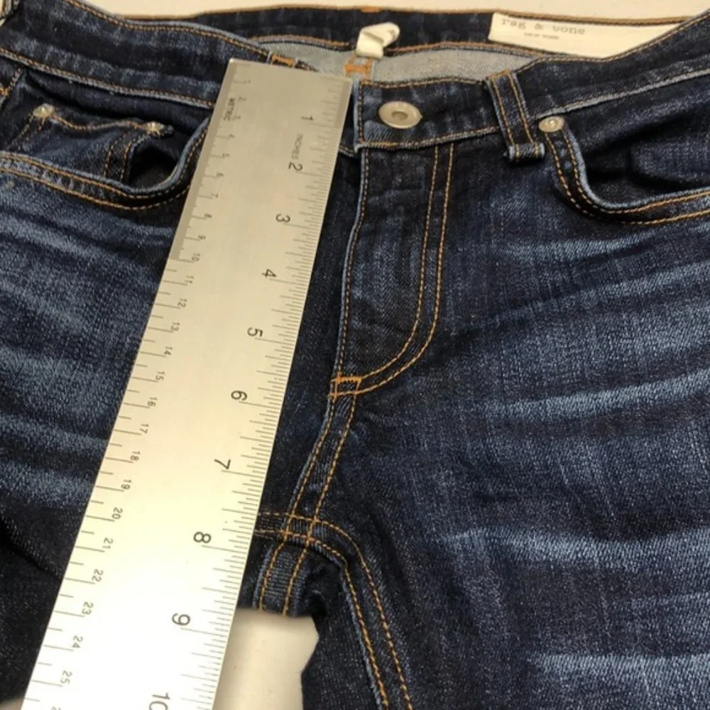 LIKE NEW RAG & BONE DRE STRAIGHT JEANS 24x30 MADE IN USA 🇺🇸
